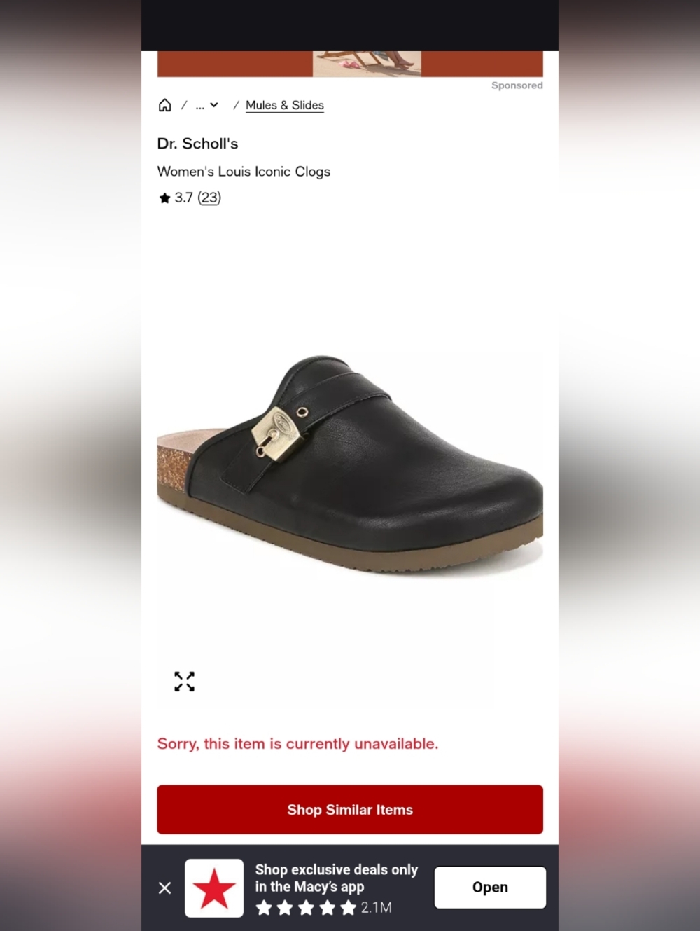 Dr. Scholl's Black Louis Iconic Clogs/Slides - Picture 16 of 16